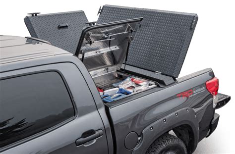 steel box for pick up trucks with tonneau cove|truck storage with tonneau.